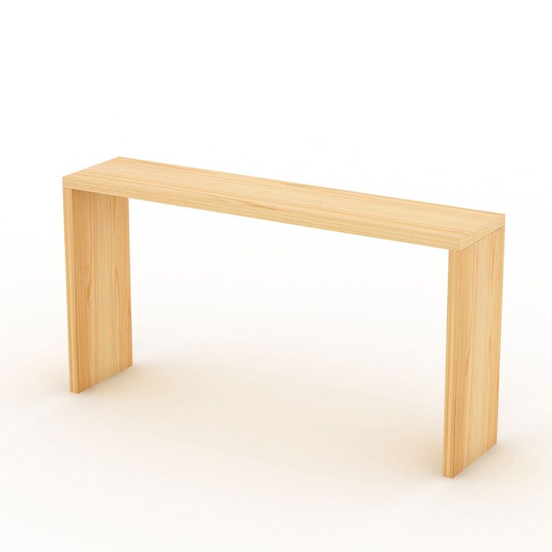 Modern 1/5/9 Pieces Bar Table Set Rectangle Pine Wood Counter Table for Milk Tea Shop