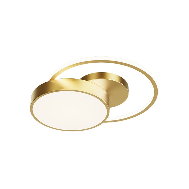 Minimalistische LED -spoelbevelbarmsel Orbit Design plafondverlichting met acrylschaduw