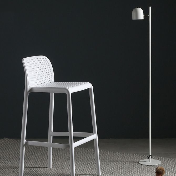 Nordic Bar-stool Plastic Counter Bar Stool for Kitchen Bar with Plastic Legs