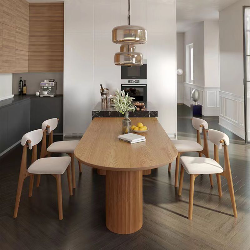 Modern Brown in Solid Wood Counter Table Specialty Dining Table for Kitchen