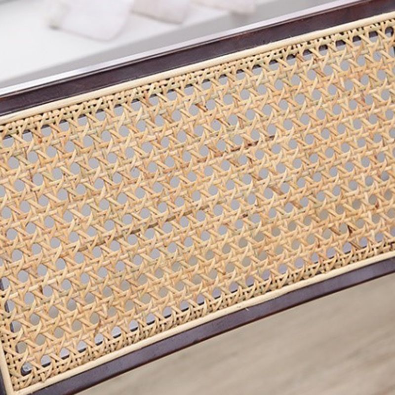 Silla de comedor de madera envejecida estilo rural, respaldo abierto sin brazos, silla lateral de comedor