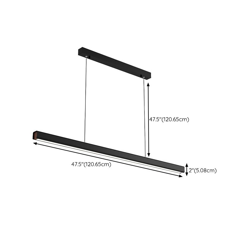 Modernism Single Black Kitchen Island Lighting LED Island Pendant Lighting