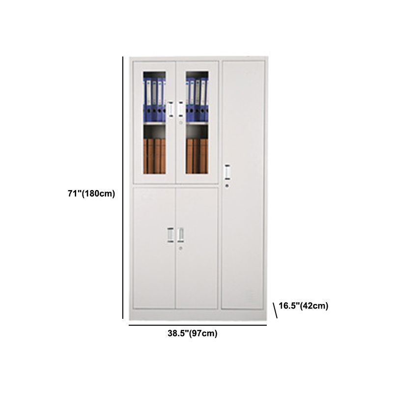 Hinged Wardrobe Cabinet Contemporary Metal Wardrobe Armoire for Bedroom