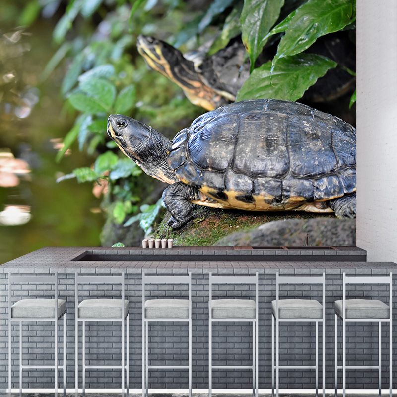 Customized Tortoise Mural Decal Eco-friendly Wallpaper for Living Room Wall Art