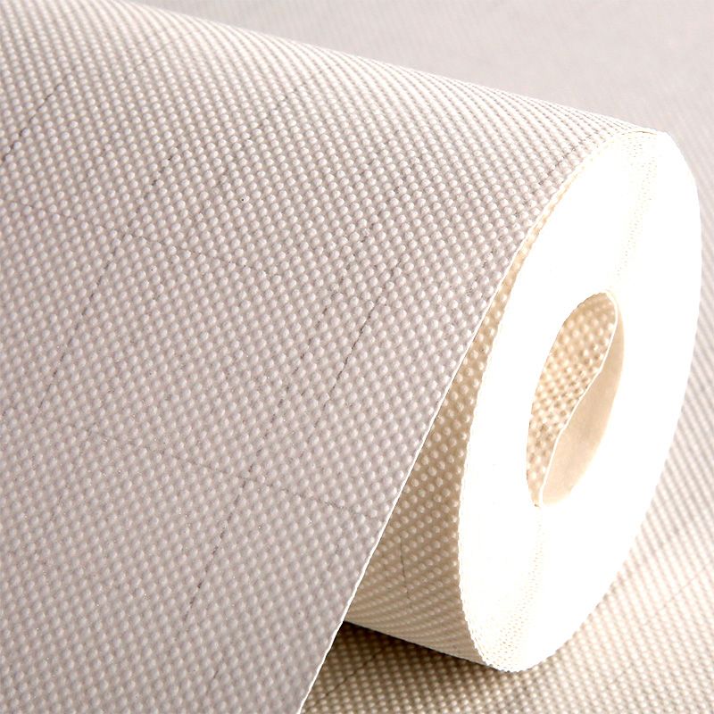 Textured Soft Color Wallpaper Simplicity Solid Wall Covering for Dining Room, 57.1-sq ft