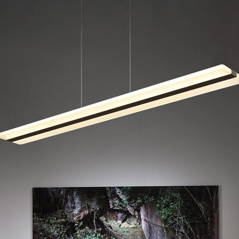 Nordic modern LED Island Light Light Aluminium Pendant Lightture pour salle à manger