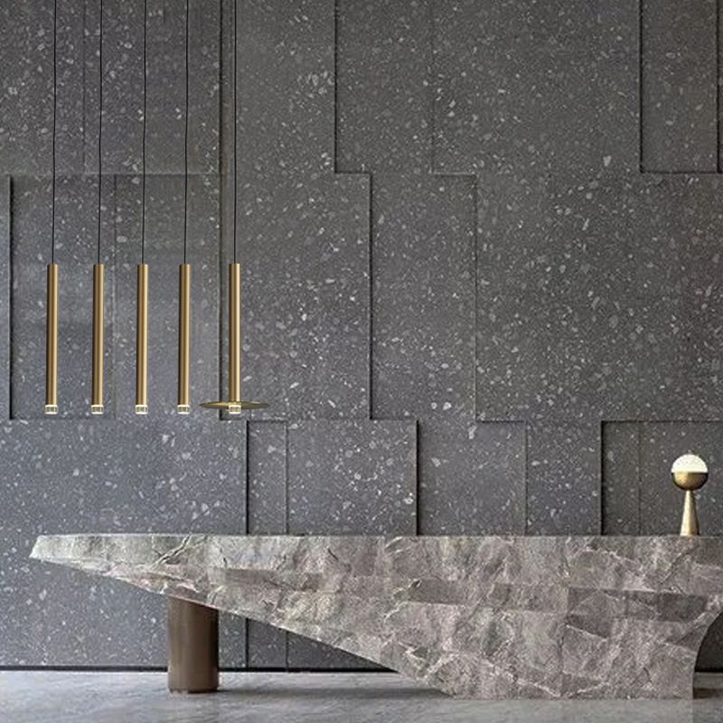 Metal Linear Hanging Lights Modern Style 1 Light Hanging Mount Fixture pour le chevet