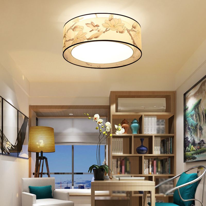 Stof vierkante inbouwverlichting moderne stijl beige inbouw plafondlamp