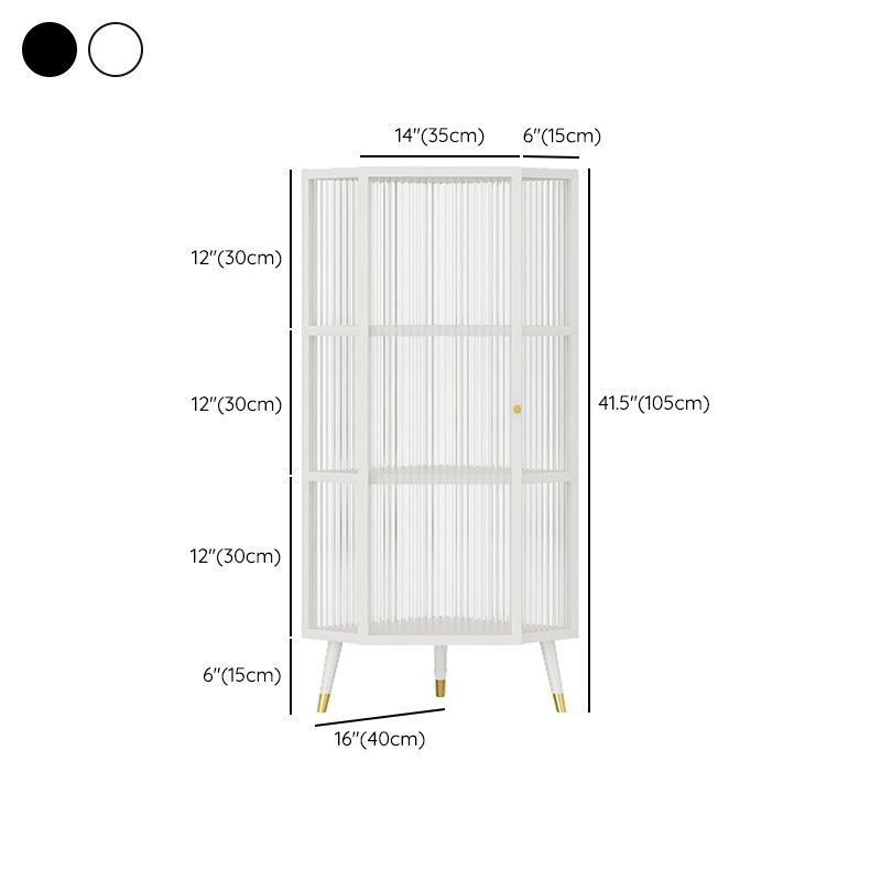 Contemporary Glass Door Buffet Sideboard Living Room Sideboard Cabinet