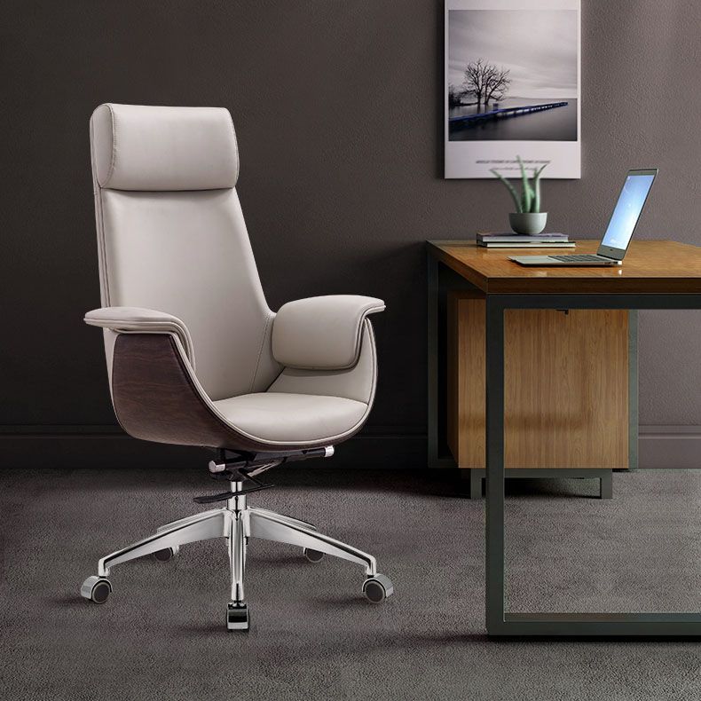 Contemporary Style Office Chair Adjustable Task Chair with Wheels