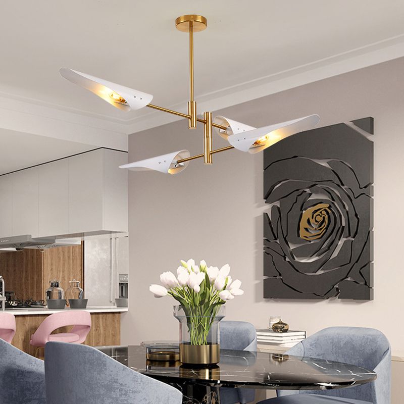 Moderner Stil Sputnik Kronleuchter Metall Multi -Light -Kronleuchter für Wohnzimmer