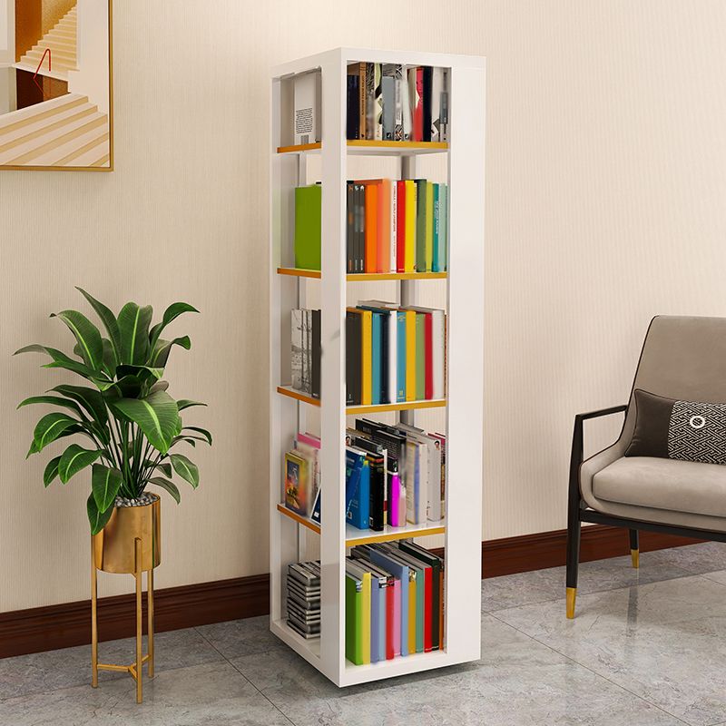 Glam Plastic Bookshelf Standard Closed Back Bookcase with Shelves