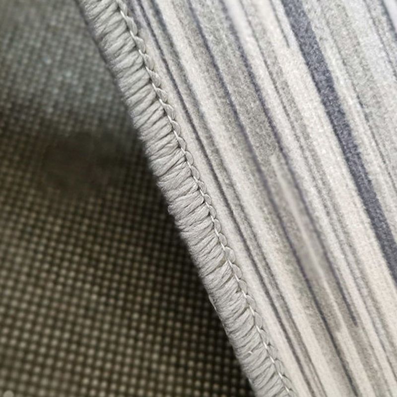 Light Gray Rug Polyester Color Piece Indoor Rug Washable Rug for Bedroom