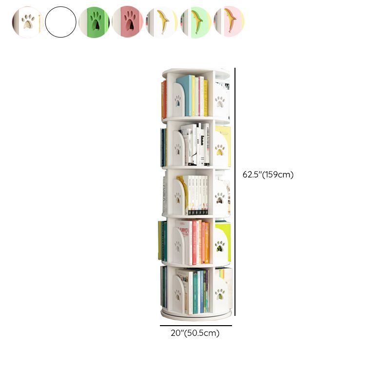 Scandinavian Shelf Freestanding Standard Kids Bookcase in Manufactured Wood