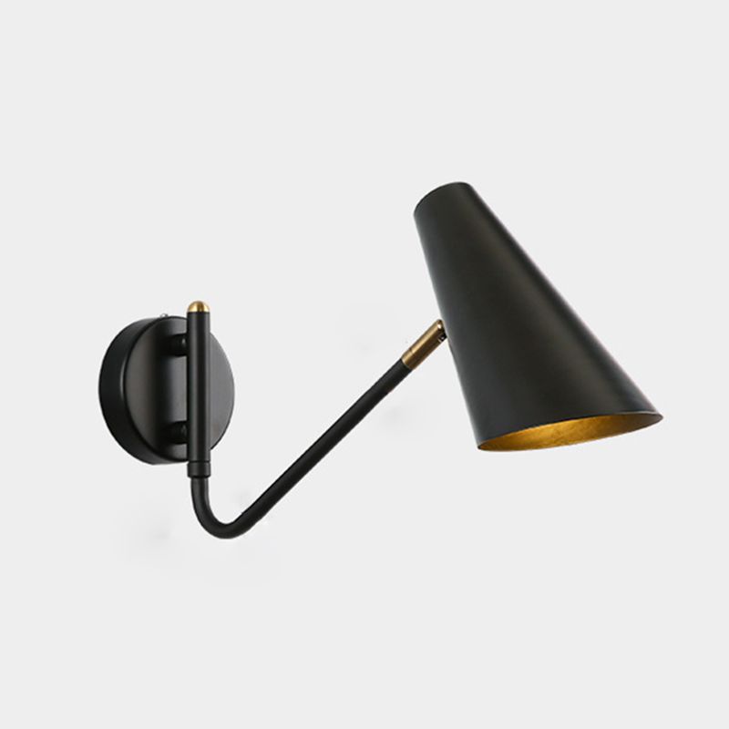 Metal Cup Wall Mounted Lamps Modern Style 1 Light Wall Lighting Fixtures