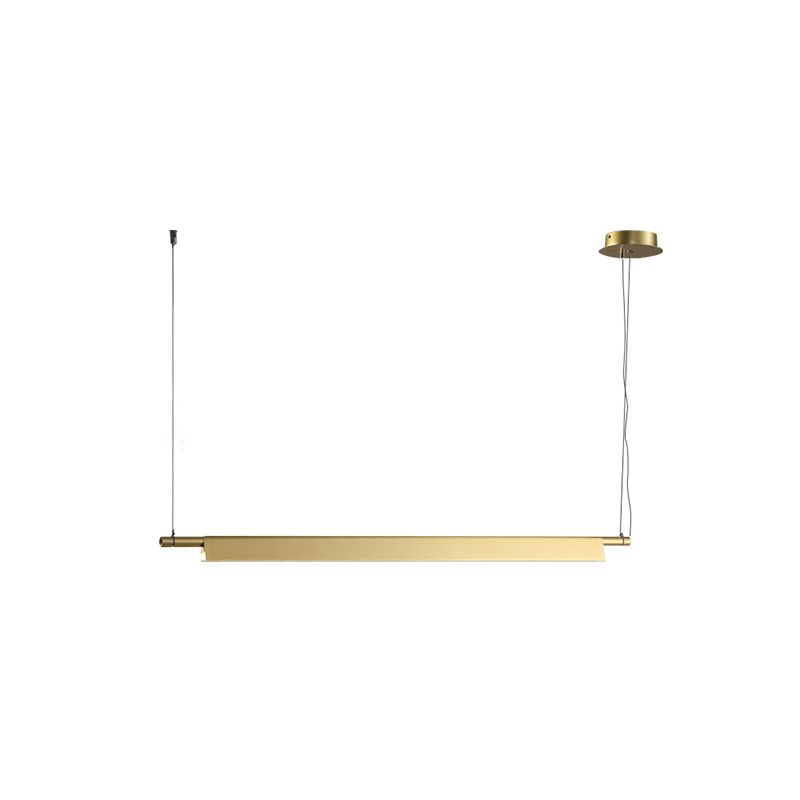 Estilo contemporáneo lineal isla light light metal 1- Light Island Colgante