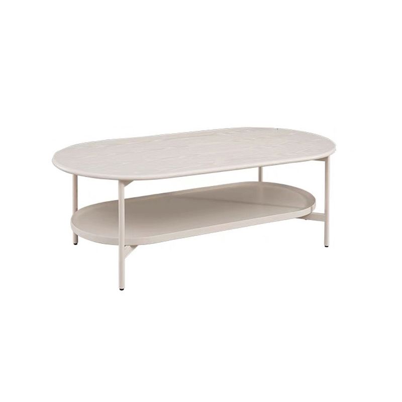 No Distressing Wood Coffee Table Set White Oval Coffee Table