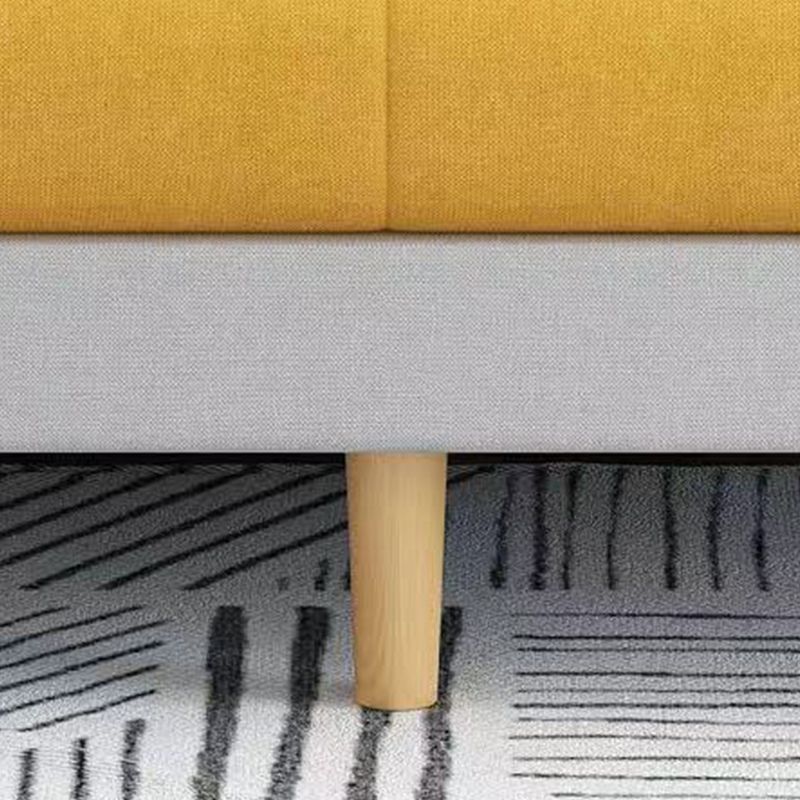 Transitional Modern Biscuit Back Sofa 31.5"High Square Arm Stain Resistant Sofa