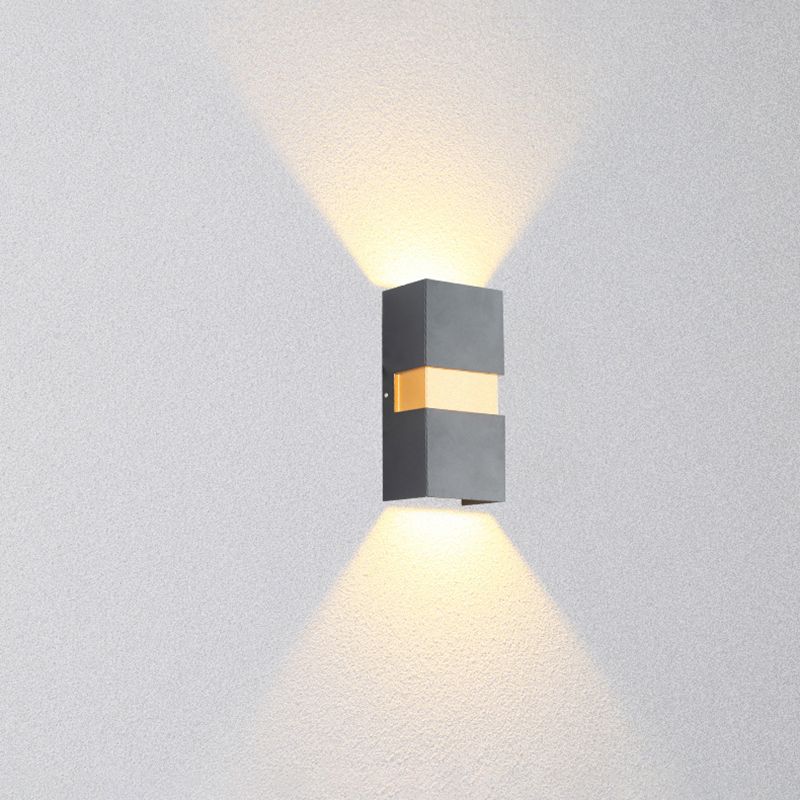 Rechteckige Aluminium im Freien LED LED Wandleuchte IP65 wasserdichte modern