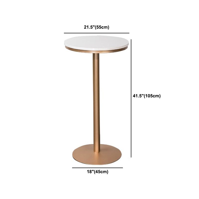 Round 1/2/3/4 Pieces Pub Dining Set Modern Metal Living Room Counter Height Set