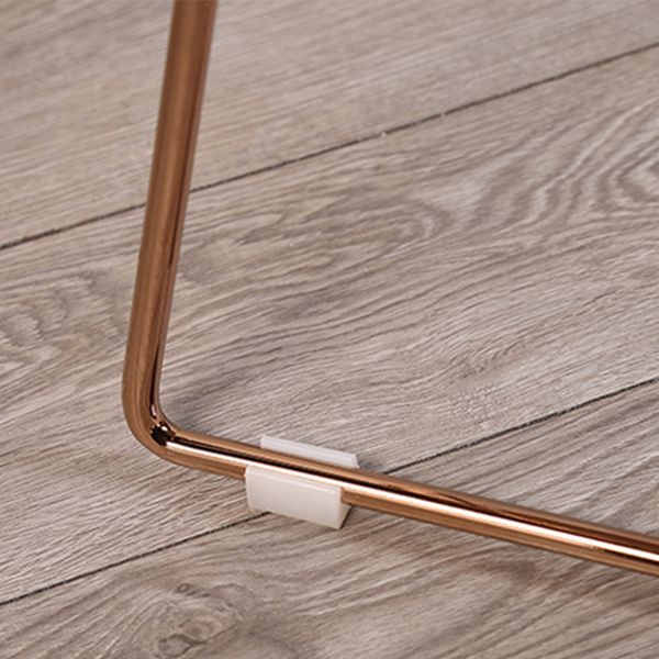 Sillas sin brazos de comedor de metal contemporáneo, respaldo abierto, silla lateral para uso doméstico