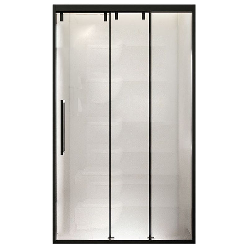 Full Frame One-shaped Tempered Glass Shower Door, Triple Linkage Shower Door