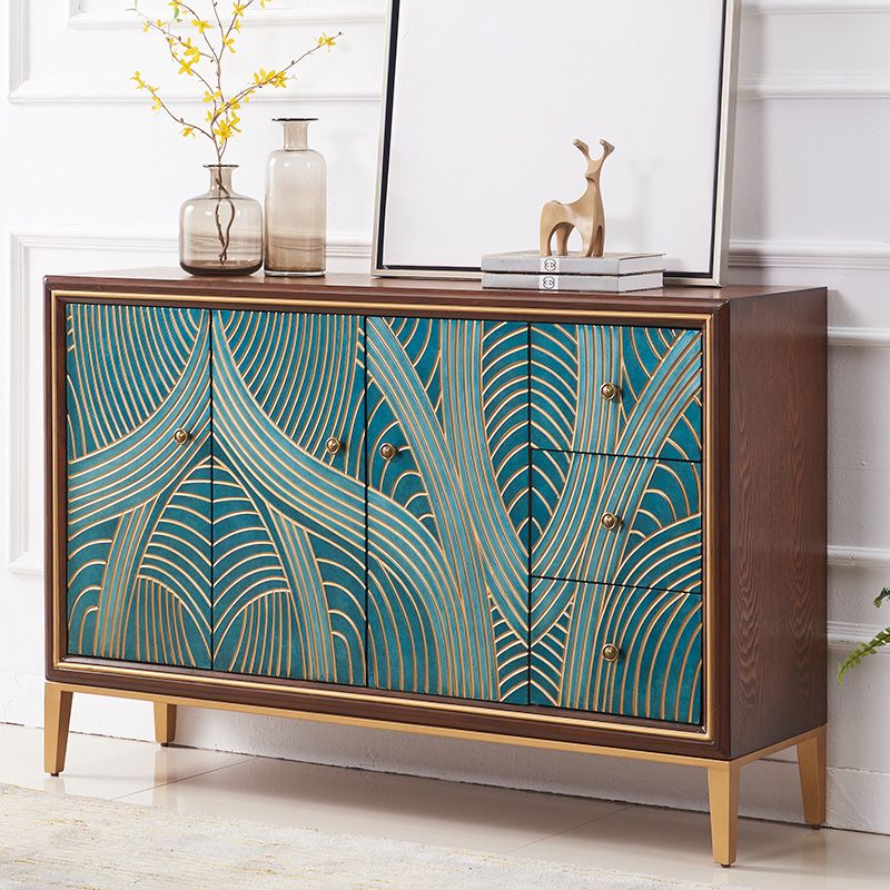 Modern Style Buffet Sideboard for Living Room with Engineered Wood Storage Sideboard