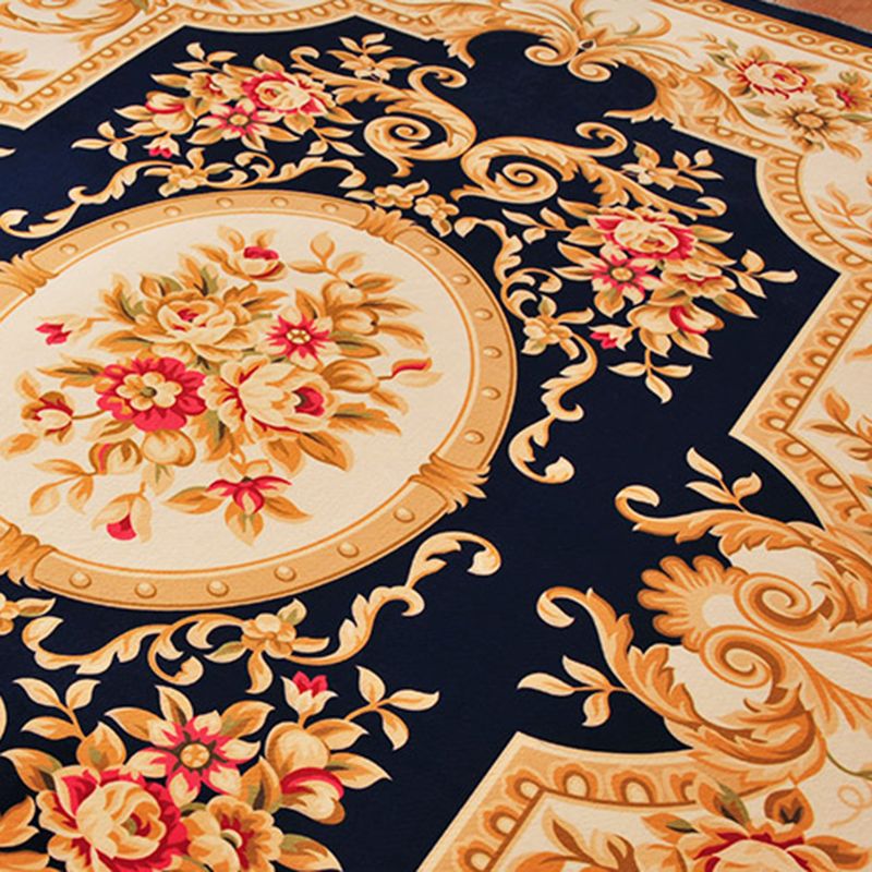 Fancy European Carpet Medallion Patroon Polyester Area Rug vlekbestendig Tapijt voor thuisdecoratie