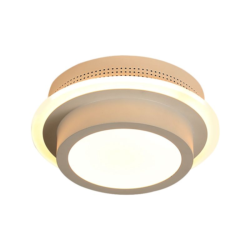 Acryl rond/vierkant/driehoek plafondlamp gang foyer moderne stijl LED-plafondlamp in zwart/wit