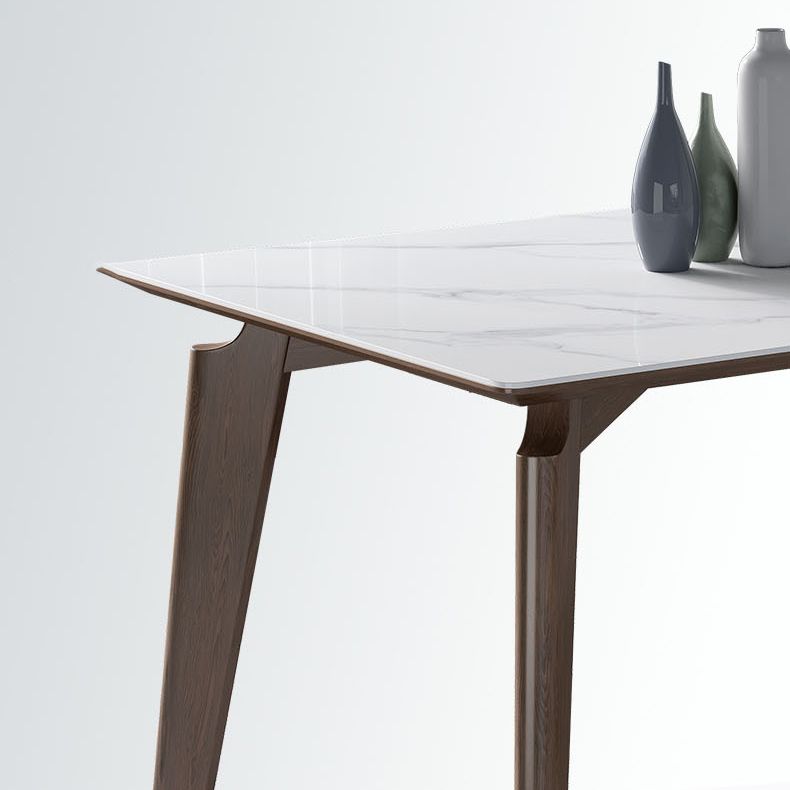 White Rectangle Dining Table Set 1/4/5 Pieces Wooden Dinette Set for Home