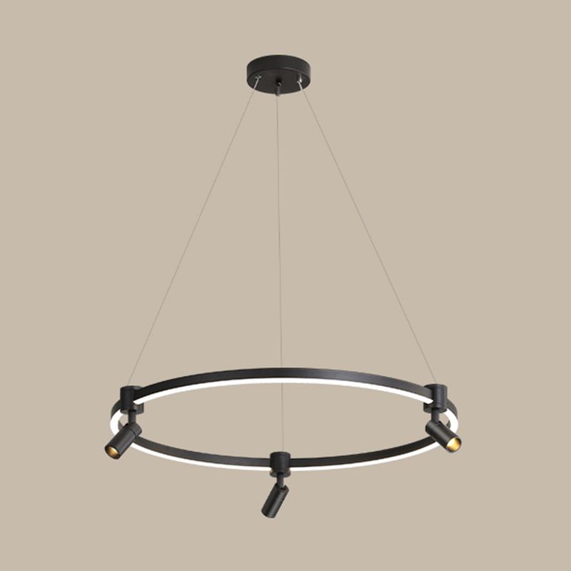 Candeliers contemporáneos accesorios de iluminación colgante orbicular araña de metal orbe para sala de estar