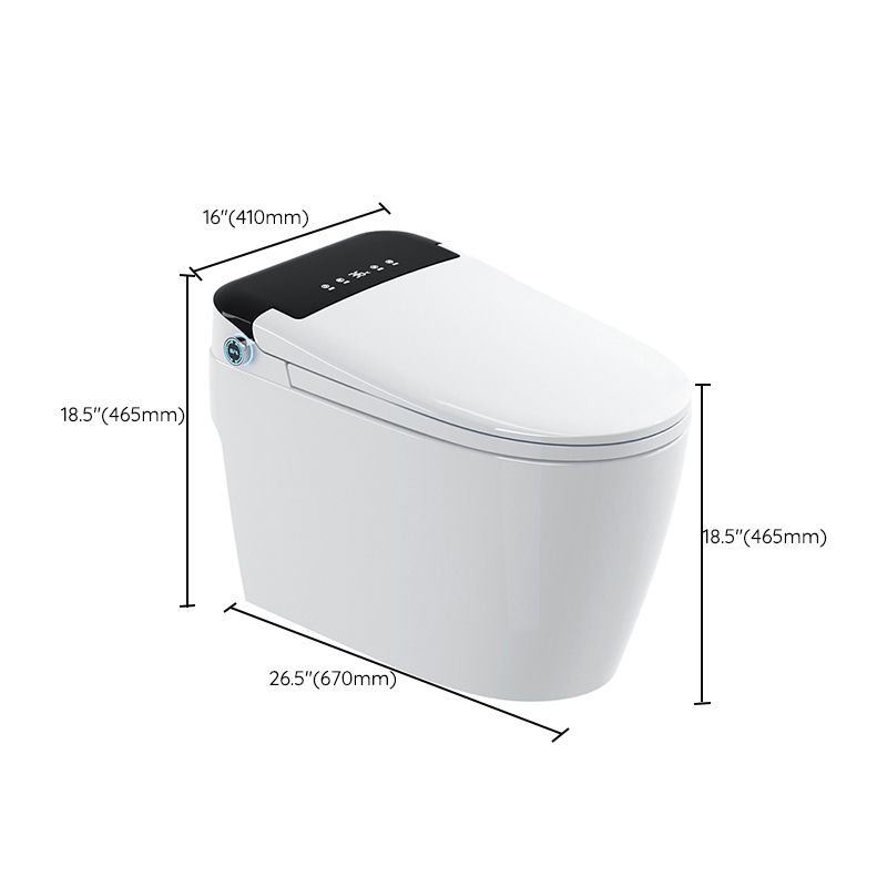 Modern ABS Toilet Bowl One Piece Toilet Floor Mounted Toilet