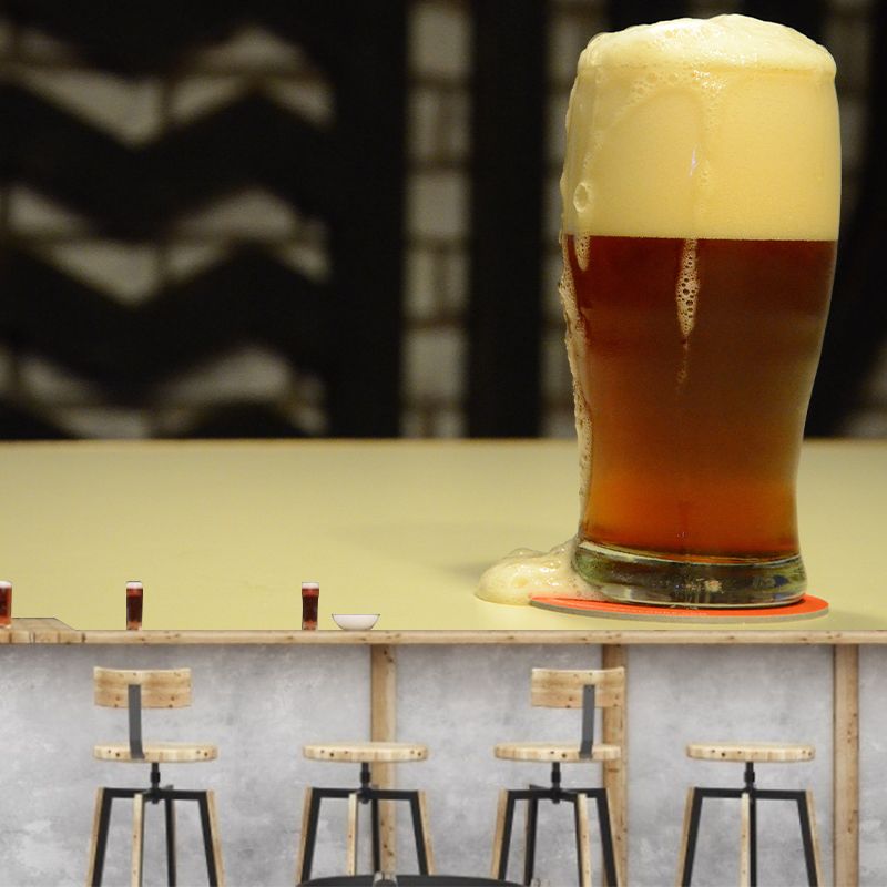Modern Bar Decoration Brewage Wall Decor Moisture Resistant Mural, Made to Measure