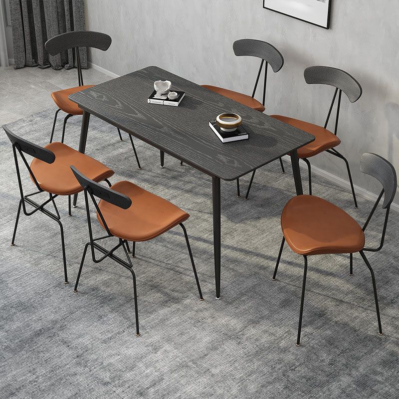 Chaises de salle à manger sans bras industrielles