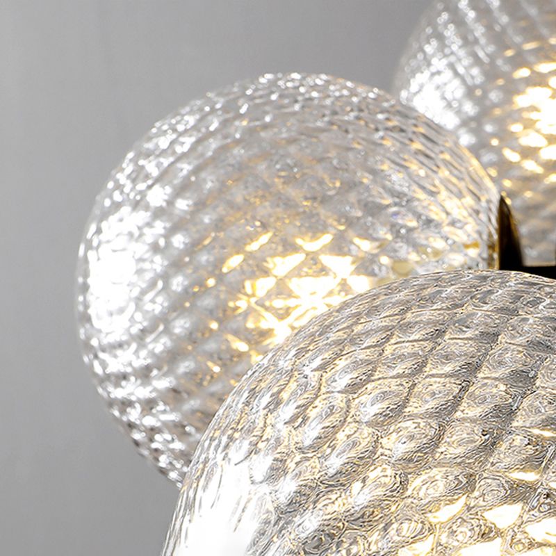 Restaurante de vidrio de la celosía del colgante en forma de bola en forma de bola