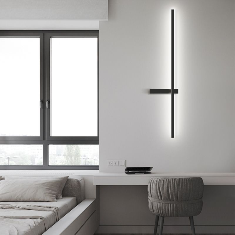 Modern Minimalist Style Linear Wall Light Sconces Aluminum Wall Light