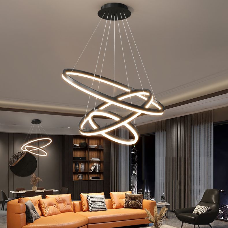 Apparecchi a soffitto in metallo nero Minimalismo Minimalismo LED ALIMENTI A TERIME