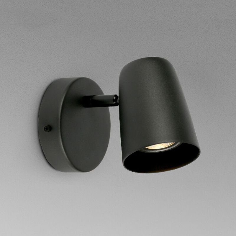 Cylindre de lumière murale en métal moderne à 1 lumière
