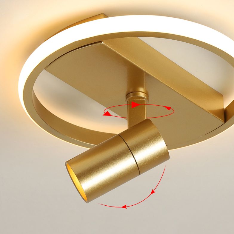 Nieuwe moderne LED flush plafond lampen Aluminium Flush Mount lamp met 1 Spotlight