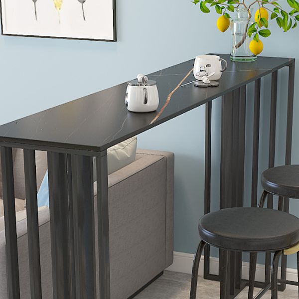 1/3/4 Pieces Glam Bar Table Set Matte Finish Sintered Stone Counter Set