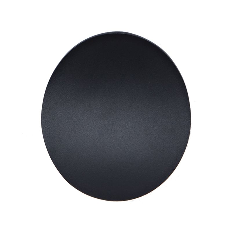Round Metal Wall Sconce Modern Style 1-Light Wall Mount Lighting