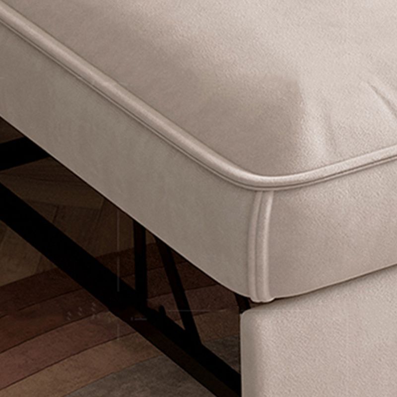 Light Gray Sofa Futon Square Arm Pillow Included Convertible Sofa