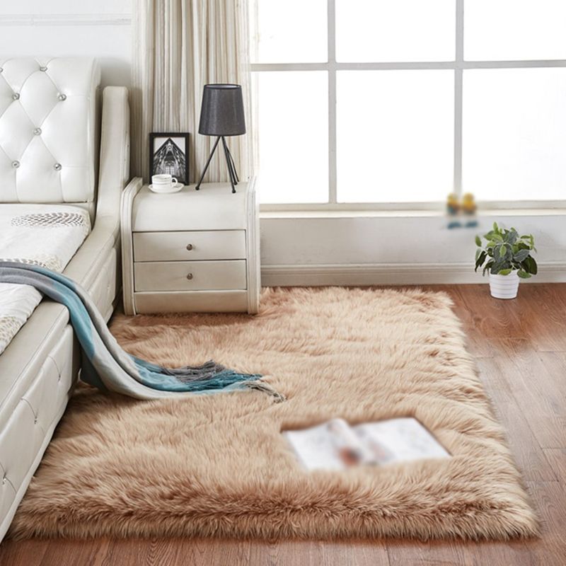 Simpleity Area Teppich funky einfach Wohnzimmer Teppich Polyester Shag Teppich mit Rutsch-Rücken