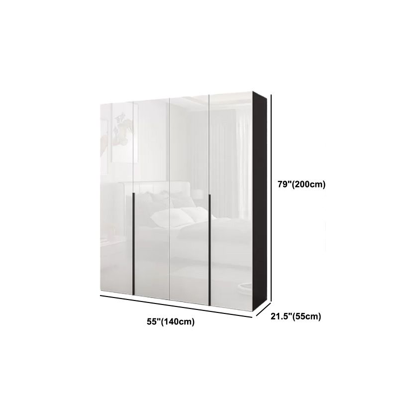 Modern Style Wardrobe Armoire Wood Wardrobe Closet with 1-drawer