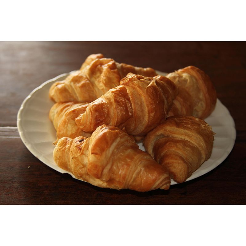 Environment Friendly Croissant Mural Decorative Wallpaper for Dessert Shop