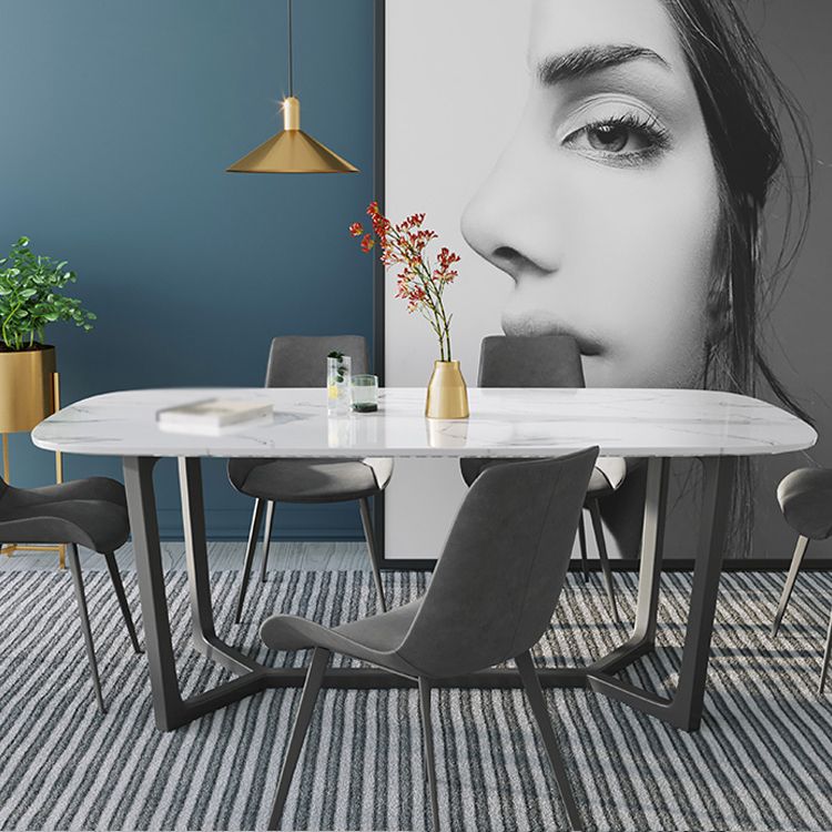 Modern 1/4/6/7 Pieces Dining Set Sintered Stone Dining Table Set for Home