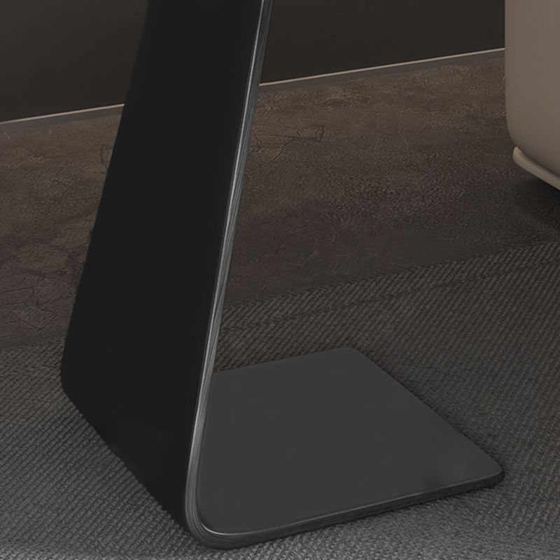 19"H Contemporary Corner Table Round Metal Accent Side Table