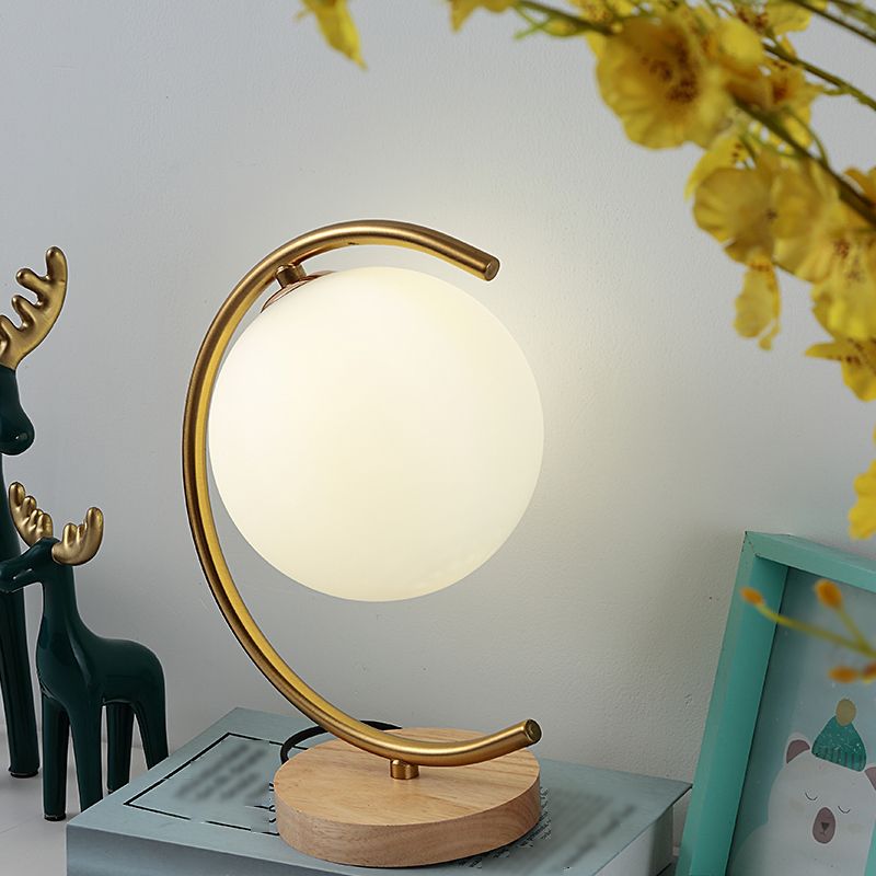 Sfera lampade da tavolo notturno MODERNA 1 comodino leggero in oro