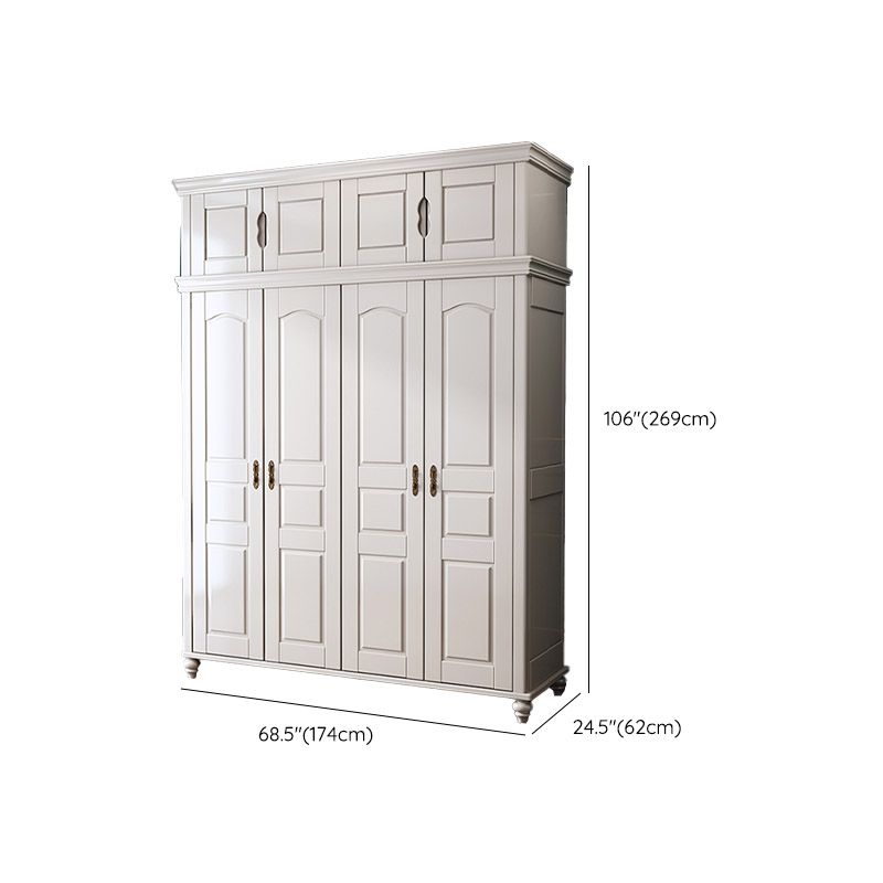 French Country Style Wardrobe Armoire Wooden Wardrobe for Home