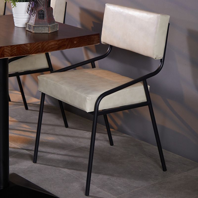 20.47" Wide Industrial Style Single Sofa Chair Fixed Back Armless Chair